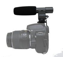 Polaroid Pro Video Condenser Shotgun Microphone For The Pentax K-01, K-30, K-X, K-7, K-5, K-R, 645D, K20D, K200D... N3