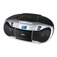 RCA RCD378D CD Boombox with Cassette and AM/FM Radio, Black (Certified Refurbished)