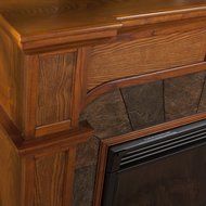 Paonia Mission Oak Electric Fireplace N2