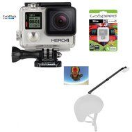 GoPro Hero4 Hero 4 BLACK 12MP Full HD 4K 30fps 1080p 120fps Built-In Wi-Fi Waterproof Wearable Camera Adventure... N34