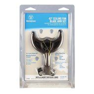 Westinghouse 7740300 42 inch Brushed Nickel Finish Replacement Fan Blade Arms, Five Pack N10