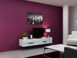 Seattle VER 80&quot; LED - TV Stand - High Gloss TV Stand / Media Shelf - Design Hanging Furniture / Hanging TV Stand... N5