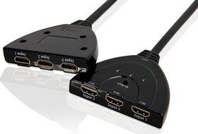 A-technology Sl3103 3&times;1port Hdmi Pigtail Switch3&times;1 with 0.6 Ft Hdmi Cable Can Make You Connect Dvd/xbox360/stb... N18