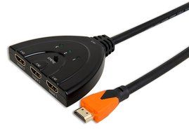 A-technology Sl3103 3&times;1port Hdmi Pigtail Switch3&times;1 with 0.6 Ft Hdmi Cable Can Make You Connect Dvd/xbox360/stb... N23