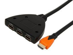 A-technology Sl3103 3&times;1port Hdmi Pigtail Switch3&times;1 with 0.6 Ft Hdmi Cable Can Make You Connect Dvd/xbox360/stb... N24