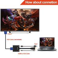 HDMI to VGA Output, Costech HD 1080p Gold-plated TV AV Video Converter Adapter Plug and Play with Audio Cable,... N4