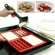 4-Cavity Mini Fancy Bundt Waffles Cake Cookie Pan Silicone DIY Mold Baking Mould N2