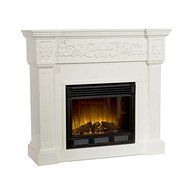 Ivory Baldwin Electric Fireplace White Carve N5