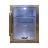 Norpole NPCM25SB 2.5 cu.ft. Stainless Steel Merchandiser, Black