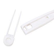 White Long Handle Plastic Bug Insect Fly Pest Swatter Killer Racket N5