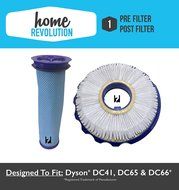 Dyson DC41, DC65 &amp; DC66 HEPA Home Revolution Replacement Filter &amp; Washable Pre Filter N3