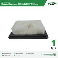 2 Hoover Floormate WASHABLE, REUSABLE HEPA Filters #40112050 By ZVac N5