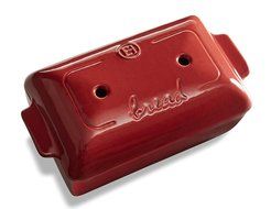 Emile Henry Made In France Flame Bread Loaf Baker, 9.4 x 5", Burgundy N3