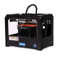 EcubMaker 3DPrinters,FANTASY II Black Enclosed Frame FDM Dual Extruder Works With ABS And PLA N4