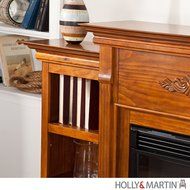 Tennyson Electric Fireplace w/ Bookcases N2