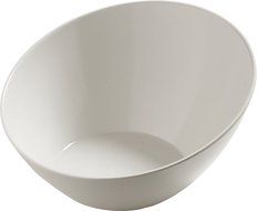 Carlisle 5554437 Balsam Melamine Angled Salad Bowl, 26 fl. oz., Bavarian Cream (Case of 6) N3