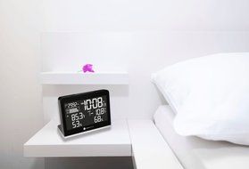 Ambient Weather WS-8600 Weather Station Clock with 256 Color Changing Wireless Temperature Humidity, and Barometer... N2