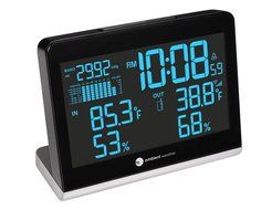 Ambient Weather WS-8600 Weather Station Clock with 256 Color Changing Wireless Temperature Humidity, and Barometer... N3