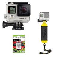 GoPro Hero4 Hero 4 BLACK 12MP Full HD 4K 30fps 1080p 120fps Built-In Wi-Fi Waterproof Wearable Camera Adventure... N35