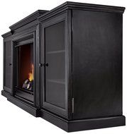 Real Flame Frederick Entertainment Center Ventless Gel Fireplace - Blackwash N3
