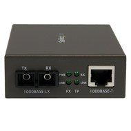 StarTech.com 1000 Mbps Gigabit Ethernet Multi Mode Fiber Media Converter with SC 550m (ET91000SC2) N7