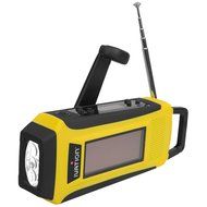 Ivation Solar &amp; Hand Crank AM/FM/NOAA WB Digital Dynamo Radio, Emergency Phone Charger w/ Cables, 3 LED Flashlight... N2