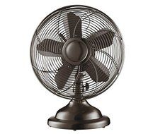 Vintage Fan Electric Oscillating Table Desk 3-Speed Retro Antique Copper N2