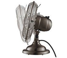 Vintage Fan Electric Oscillating Table Desk 3-Speed Retro Antique Copper N3