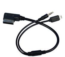 TurnRaise AMI MMI + 3.5mm AUX + 8-Pin Charge Adapter Cable for iPhone 5 5S 6 Plus iPod iPad Fit Audi A3 A4 A5... N6