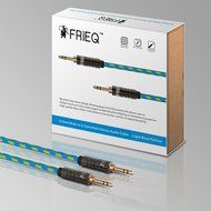 FRiEQ 3.5mm Male To Male Car and Home Stereo Cloth Jacketed Audio Cable (4 Feet/1.2M) for iPhone, iPad, iPod,... N9