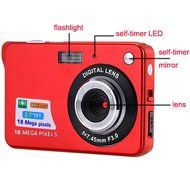 SSstar Digital Camera 8X Digital Zoom HD 720P 18MP 2.7 inch TFT LCD Screen Digital Video Camcorde (Red) N5