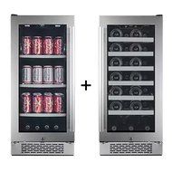 Avallon 27 Bottle + 86 Can Side-by-Side Wine &amp; Beverage Center N3