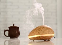 Humidifier,150ml Ispring Humidifier Ultrasonic Aroma Essential Oil Diffuser for Office Home Bedroom Living Room... N10