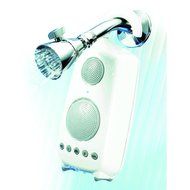 C2G / Cables To Go Audio Unlimited 900MHz Wireless Shower Speaker with Dual Power Transmitter, White (SPK-SHOWER2) N6