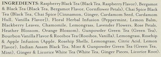 Trader Joe's a Tasting of Ten Teas
