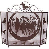 Ll Home Metal Horse Fire Screen