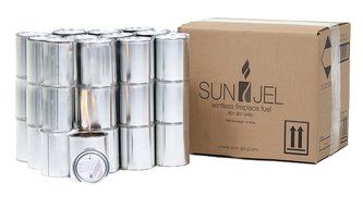SunJel Fume-free Firespace Gel Fuel Canister, Pure Gel, 24-Pack N16