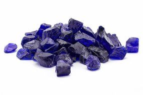 Dragon Glass 1/2" Medium Landscape Glass, 25 lb, Royal Blue N6