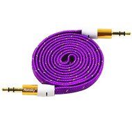Pack of 4, 3.2 Ft 3.5mm Audio Cable Male to Male, Honsky Universal Durable Braided Colorful Noodle Flat Gold Plated... N28