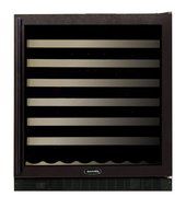 AGA Marvel 8SWCE621 Under Counter Wine Cellar, Black Cabinet with Left Hinge Black Frame Glass Door, 15-Inch N3