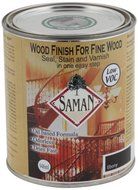 SamaN SAM-318-1L 1-Quart Interior Stain for Fine Wood for Seal, Stain and Varnish, Ebony by SamaN