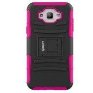 Galaxy J7 Case, HLCT Rugged Shock Proof Dual-Layer PC and Soft Silicone Case With Built-In Kickstand for Samsung... N30
