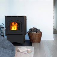 Pleasant Hearth Cabinet Style 50000 BTU's Pellet Stove with 120-Pound Hopper N4