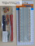 TEKTRUM EXTERNALLY POWERED SOLDERLESS 1660 TIE-POINTS EXPERIMENT PLUG-IN BREADBOARD WITH ALUMINUM BACK PLATE AND... N7