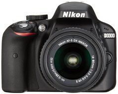 Nikon digital camera D3300 double zoom kit 18-55mm DX VR II &amp; 55-200mm DX VR II Lenses2 Black N6