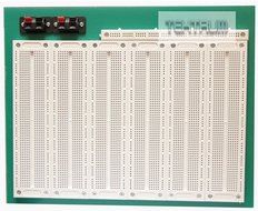 TEKTRUM EXTERNALLY POWERED SOLDERLESS 1660 TIE-POINTS EXPERIMENT PLUG-IN BREADBOARD WITH ALUMINUM BACK PLATE AND... N8