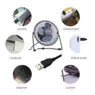BTOOP 4 Inch Mini USB Desk Fan - Small - Black N6
