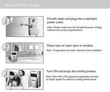 Honeywell CL25AE 52 Pt. Indoor Portable Evaporative Air Cooler with Remote Control - White N12