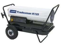 L.B. White CP125CK Tradesman K125 Portable Forced Air Kerosene Heater, 125,000 Btuh