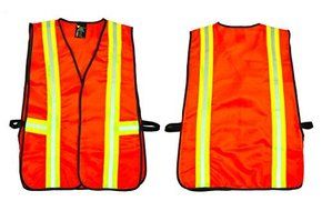 G &amp; F 41113 Industrial Safety Vest with Reflective Stripes, Neon Orange by G &amp; F